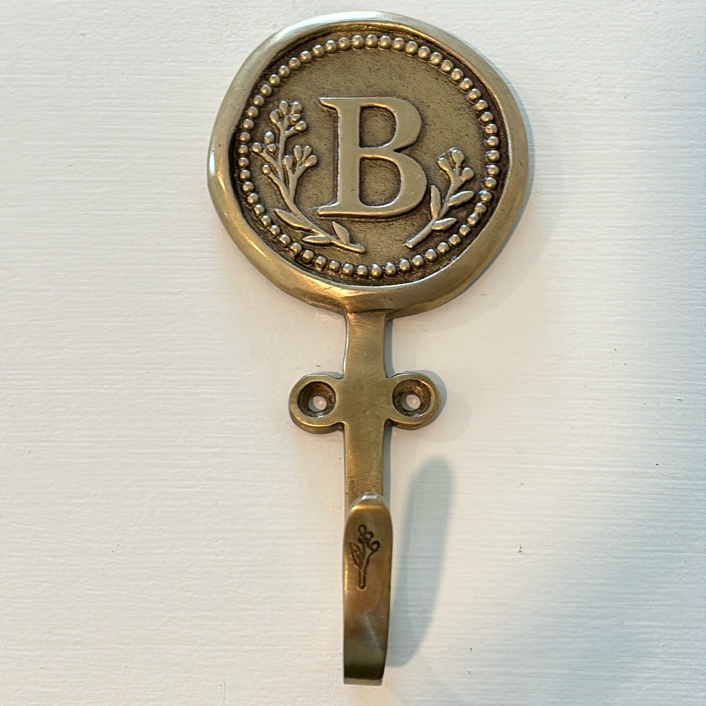 Monogram “B” letter hook by Anthro